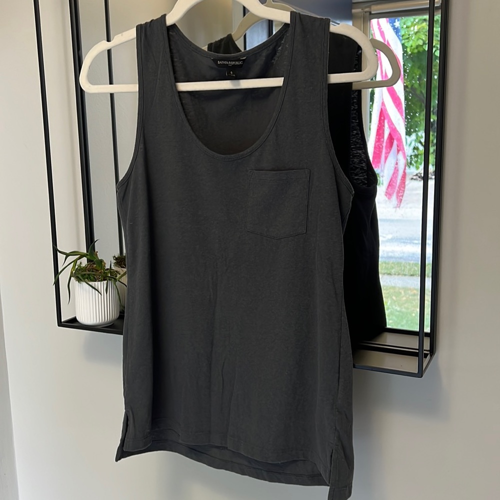 Dark Gray Banana Republic Tank
